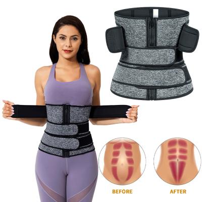 China Sustainable Waist Trainer For Women Plus Size Sweat Belts Tummy Control Workout Sauna Trimmer Neoprene Cincher Corset for sale