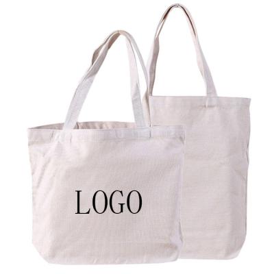 China Handle canvas bag with custom printed logo, beach tote bag canvas, cotton canvas pvc tote bag for sale