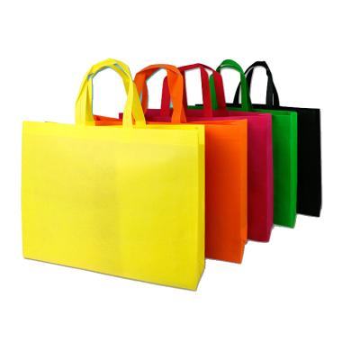 China Recyclable Eco Friendly Promotional Grocery Bag Tote Bags With Custom Logo Printed Non Woven Bag for sale