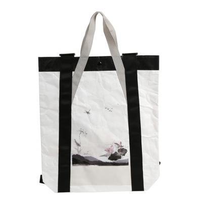 China Customized Size Foldable Printed Promotional Recyclable Eco-friendly Tyvek Wholesale Tote Bag for sale