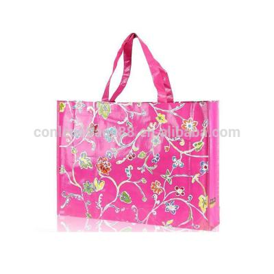 China 2020 factory price promotional handled pp plastic bag, China cheap custom logo pp woven bag for sale