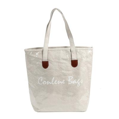 China Wholesale Special Design Recyclable Luxury Paper Recyclable Promotional Printed Tyvek Shopping Bag for sale