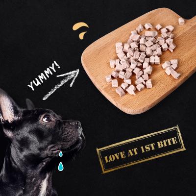 China Viable High Protein Low Fat 100G Freeze Dried Dog Treats High Nutrition Freeze Dried Pet Food Duck for sale