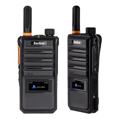 China Inrico T620 4G dual sim card two way radio walkie talkie with 1.3 inch small black and white screen display for sale