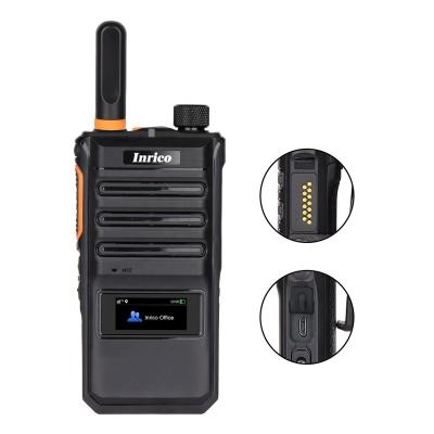 China Inrico T620 4G small compact display screen walkie talkie with extra SD slot for hotel school hospial lady use 1.3 inch black and white screen for sale