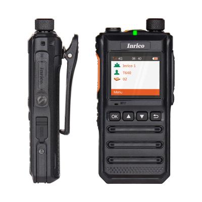 China Mirco and Qual-COMM USB port. Military T640 Inrico T640 4G CPU Radio Long Range Walkie Talkie Support GPS for sale