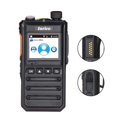 China Inrico T640A 4g 1.77-inch color screen LED 1.77-inch color screen small military long range BT GPS radio support wifi walkie-talkie for sale