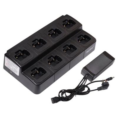 China T320 4g radio eight-pocket muilt-unit charger inrico MC-320 desktop battery charger 48*19*19cm for sale