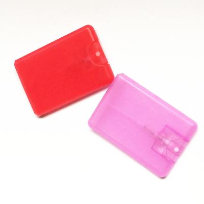 China Antibacterial Personal Care Spray 20ml Credit Card Spray Bottle For Hand Sanitizer for sale