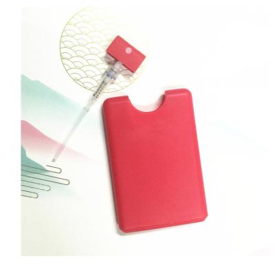 China Personal Care 20ml PP Pocket Plastic Perfume Card Spray Bottle Hand Sanitizer Spray Bottle for sale