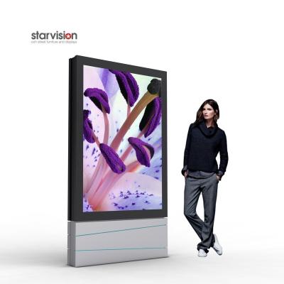 China High Brightness P3 Full Color Screen Outdoor Advertising 5500 Nits IP65 LED Digital Signage Display for sale