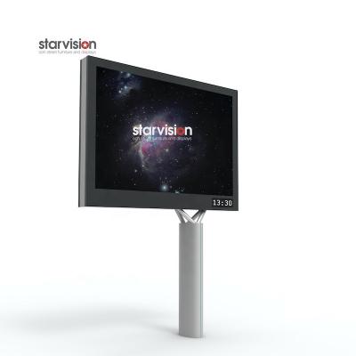 China Static / Scrolling Starvisions Outdoor Aluminum Street Furniture Led Light Large Billboard For Gas Station for sale