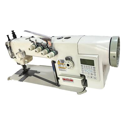 China 0358-D2 Automatic Lubrication Direct Drive Through Compound Fodder Chain Flat Electronic Industrial Sewing Machine for sale