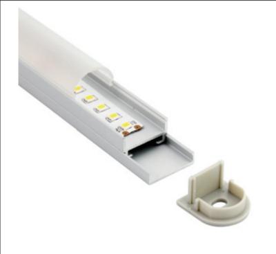 China Shenzhen supply screw fixing of radiator led strip aluminum profiles with mounting profile on the bottom for sale