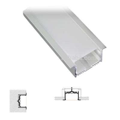 China Heatsink OEM Wall Recessed LED Linear Light Aluminum Extrusion Wing Profile For LED Strip Light for sale