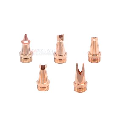 China Handheld Laser Welding Minglasr Laser Welding Nozzles For CQWY WEIYE Mental Fiber Laser Machine M16 Cutting Nozzle Copper Parts for sale