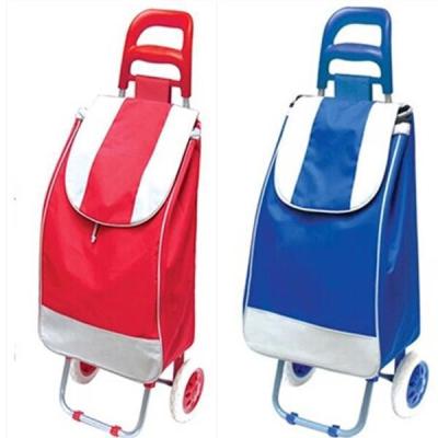 China Wholesale Aluminum 2 Wheel Collapsible Personal Folding Trolley Shopping Trolley for sale