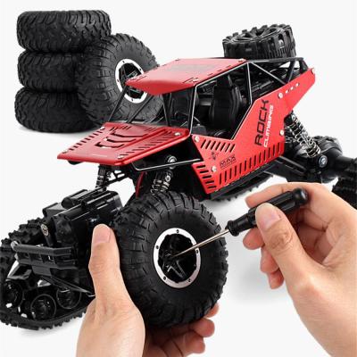 China RC Hobby Remote Control Toys 1/16 Classic Child Climbing Four-wheel Drive Alloy Track Car LH-C012 Parent-child Interaction Off-Road for sale