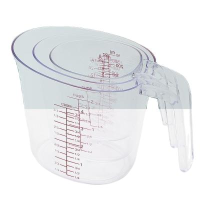 China Wholesale Viable Household Microwave Measuring Cup High Temperature Resistant Glass Measuring Cup With Handle for sale