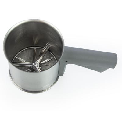 China High quality SS304 handle stainless steel sieve flour sifter fine mesh sieve+SS430 stainless body+PP for sale