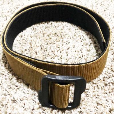 China Duty Men Belt Custom Logo 1.5 Inch Riggers Double Layer Webbing Nylon Duty Men's Gun Belt for sale