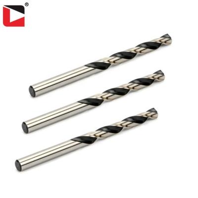 China Black And White Stainless Steel HSS-G Straight Leg Twist Drills For Metal for sale