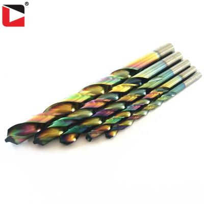 China HSS-G Stainless Steel Rainbow Color Straight Leg Twist Drill for sale