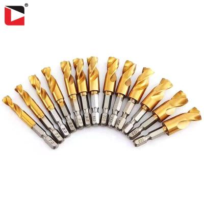 China Metric 1-13mm hss titanium coated drill bits stainless steel twist drill bits for sale