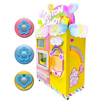 China Hotel Subway Station Shopping Mall Exclusive 4 Layer Cotton Flower Shaped Candy Machine New Automatic Candy Party Supplies for sale