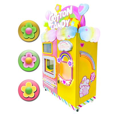 China Exclusive Brushless Commercial Silk Burner Hotel Subway Station Shopping Mall Professional Motorized Cotton Candy Machine For Kids for sale