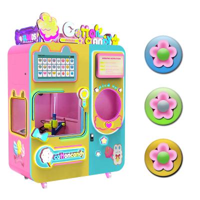 China Hotel Subway Station Shopping Mall Exclusive Chip Wireless Temperature Control Without Wear And Tear Vending Commercial Machine Cotton Candy for sale