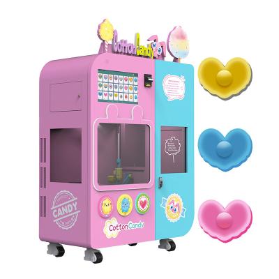 China Hotel Subway Station Shopping Mall Chip Wireless Temperature Control Without Exclusive Small Wear Sugar Cotton Candy Floss Machine for sale