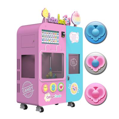 China Hotel Subway Station Shopping Mall Attractive Appearance Gorgeous Design Professional Cotton Candy Clouds Vending Machine for sale