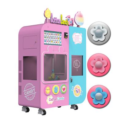 China Exclusive Hotel Subway Station Shopping Mall Humidity Smelling Japanese Adjustment Price Cotton Candy Vending Machine Come Sugar for sale