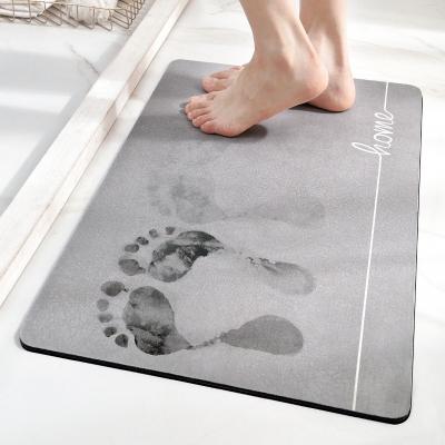 China Viable Bath Covers Diatomaceous Earth Absorbent Bath Mat for sale