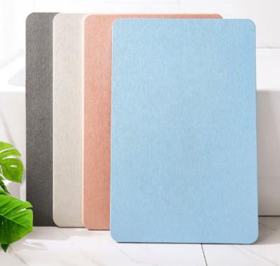 China Sustainable Quick Dry Earth Bath Stone Mat Diatomite Earth Bathroom Blankets for sale