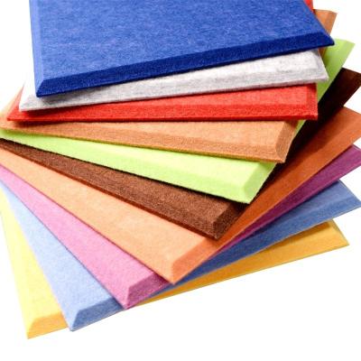 China Contemporary Home Use PET Fabric Felt Acoustic Foam Panel for sale