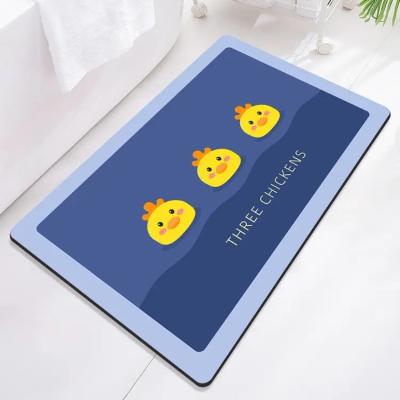 China Viable Quick Dry Washable Soft Diatomite Stone Bath Mat Bath Mat for sale