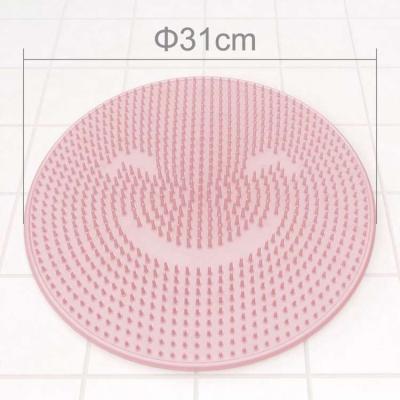 China Sustainable Wholesale Anti Slip Bathroom Mat Silicone Foot Massage Bath Mat for sale