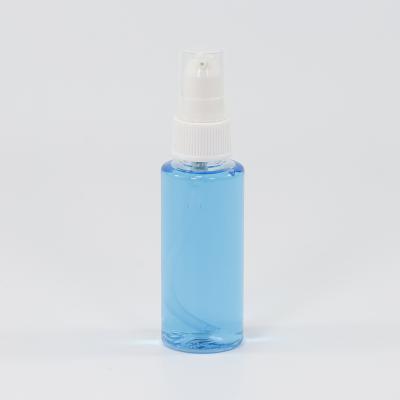 China Clear Empty Personal Care Pet Plastic With Spray Head Cap For 50ml Perfume Bottles for sale