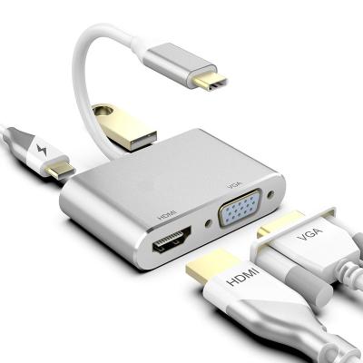 China COMPUTER USB C to Dual Adapter 4K @60hz, HD MI Type C to HD MI Converter for MacBook/MacBook Pro for sale