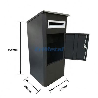 China One Stop Solution Custom New Style Metal Parcel Delivery Outdoor Box Stainless Steel Waterproof Smart Mail Post Box OEM Sheet Metal Fabricated for sale