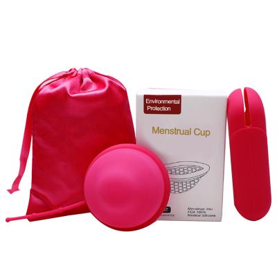 China Hot Selling Reusable Custom Made Reusable Foldable Sports Eco-Friendly Medical Grade Menstrual Cup Silicone for sale