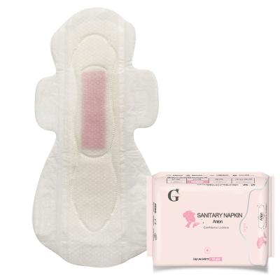 China OEM Anion Chip Ladies Pads Bacteria Control Super Absorbent Pink Sanitary Napkin For Night for sale