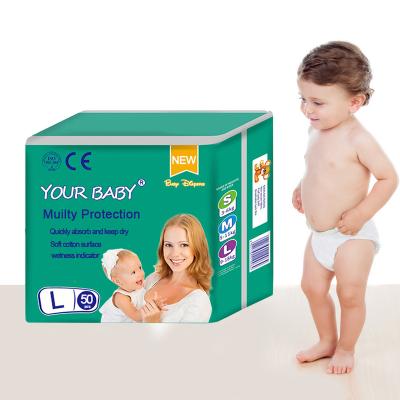 China Hot Selling Korean Disposable Diaper Printed Pants Baby Pull Up Diapers Bulk Packing for sale