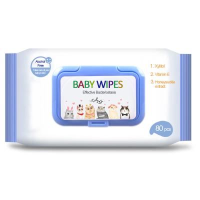 China SKIN CARE Wholesale Disposable Biodegradable Baby Herbal Clear Wipes Best For Newborns for sale