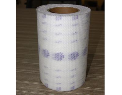 China Crescent Moon Pattern Nonwoven Frontal Printed Strip For Baby Diaper Raw Material for sale