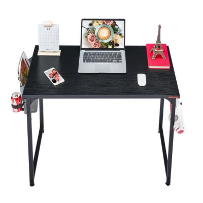 China Wholesale Metal Wood Desk Table Computer Desk Home Simple Black Simple Four-Dimension Factory Home Desk for sale