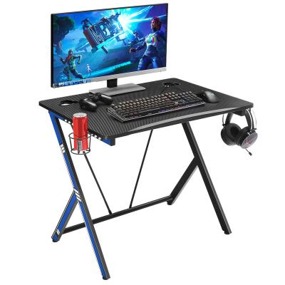 China R Shaped Modern Home Metal And Wood PC Gaming Office Furniture Computer Desk Gaming Table Desk 31.5inch for sale