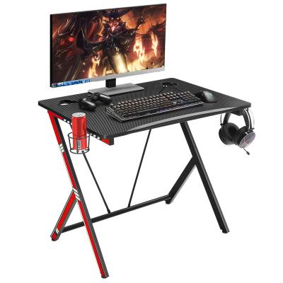 China R Shaped Mr. Modern Home Metal And Wood PC Iron Gaming Desk Furniture Computer Desk Gaming Table Desk 31.5inch for sale